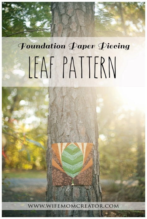 foundation paper piecing pattern giveaway leaf