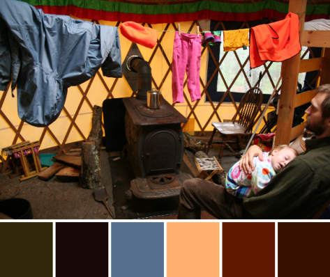 colorful yurt color palette