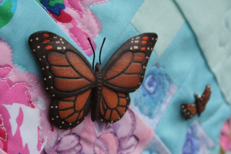 butterfly pins garden quilt