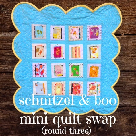 schnitzel and boo mini quilt swap round 3