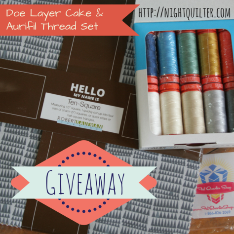 doe fabric and aurifil giveaway