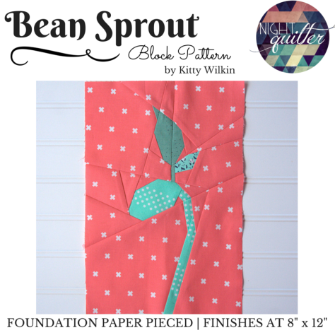 bean sprout foundation paper pieced pattern nightquilter