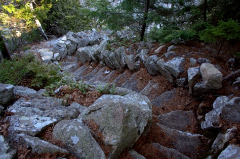 stone stairs on mountain