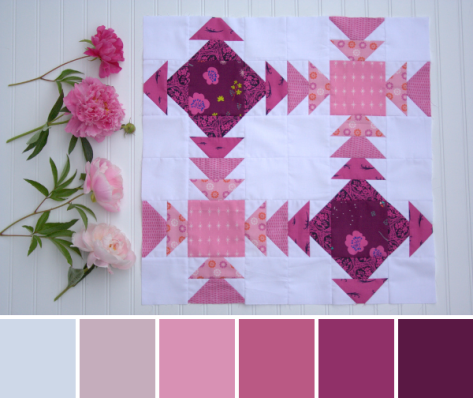peony geese crossing color palette