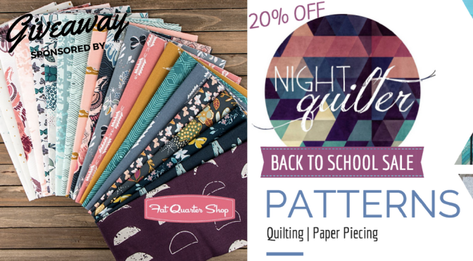 Friday Giveaway & Back to School Pattern Sale