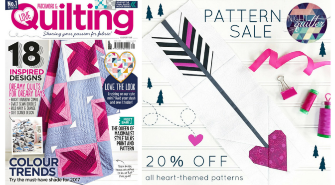 Love Patchwork & Quilting Feature and a Pattern Sale