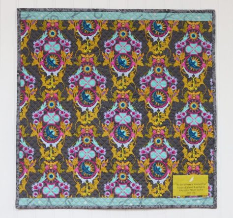 the bee's knees in constant flux quilt back alison glass