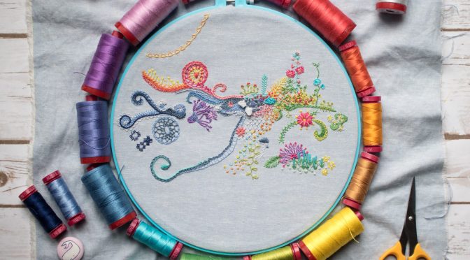 Pretty Lily Stitched Embroidery Design – Daily Embroidery