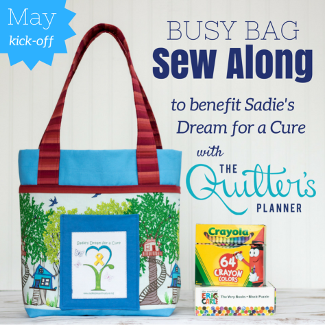 Sadie's Dream Sew Along quilters planner busy bag charity sewing