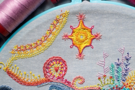 may 1 year of stitches embroidery freestyle aurifil thread