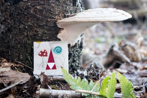 tiny tomte foundation paper pieced moss and lotus pattern