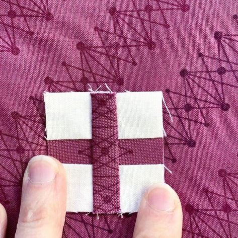 sew tiny sampler quantum fabric fussy cutting